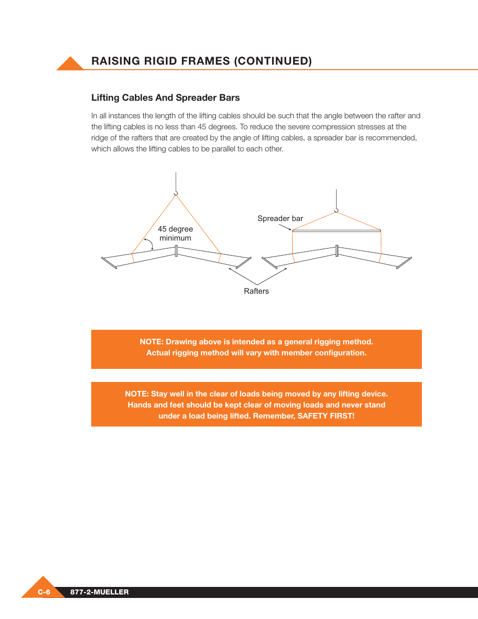 Raising rigid frames (continued) | Mueller Pre-Fab User Manual | Page 26 / 112
