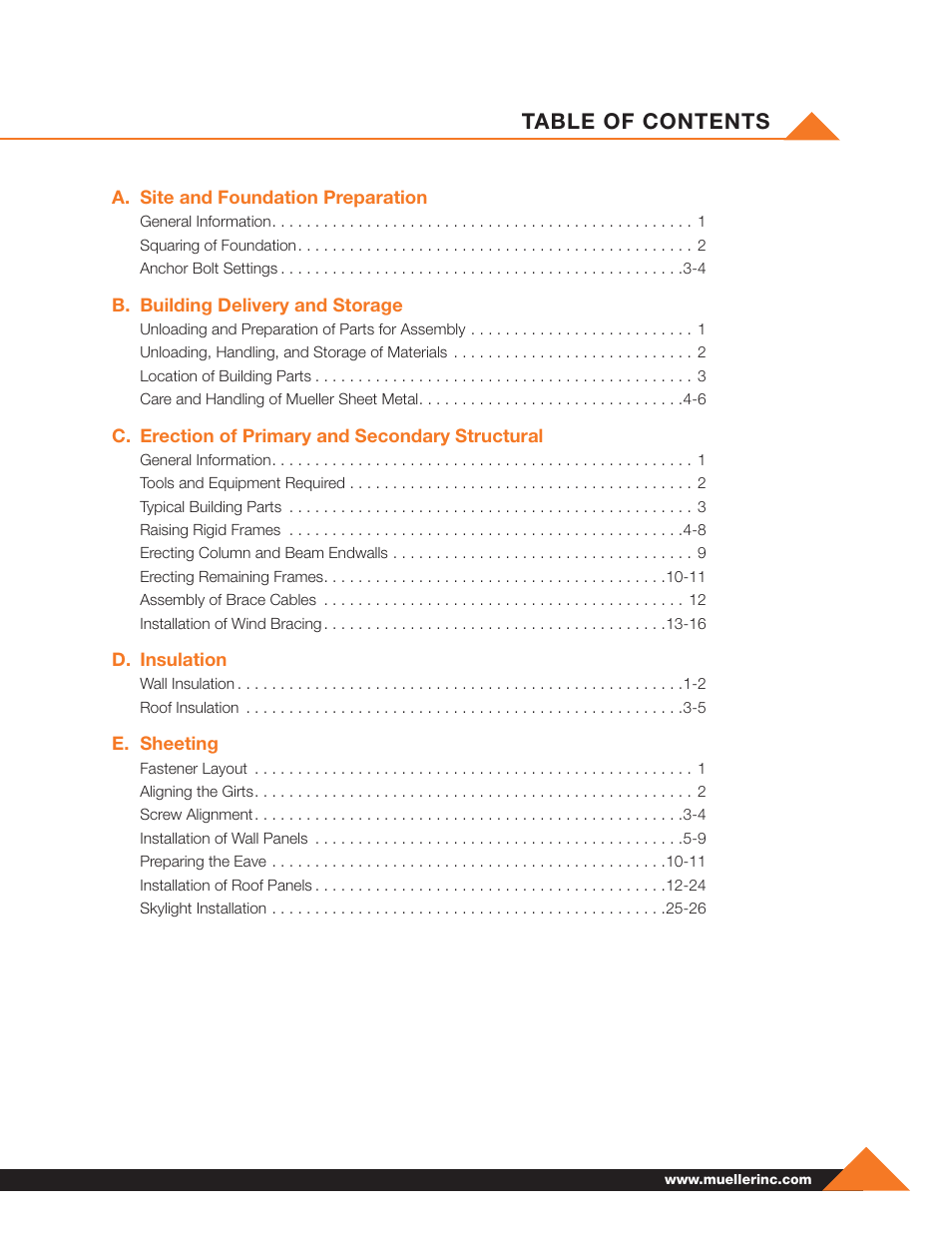 Mueller Pre-Fab User Manual | Page 3 / 112