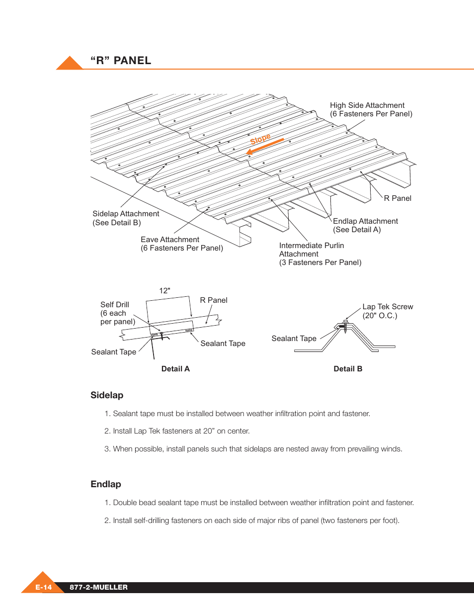 R” panel | Mueller Pre-Fab User Manual | Page 60 / 112