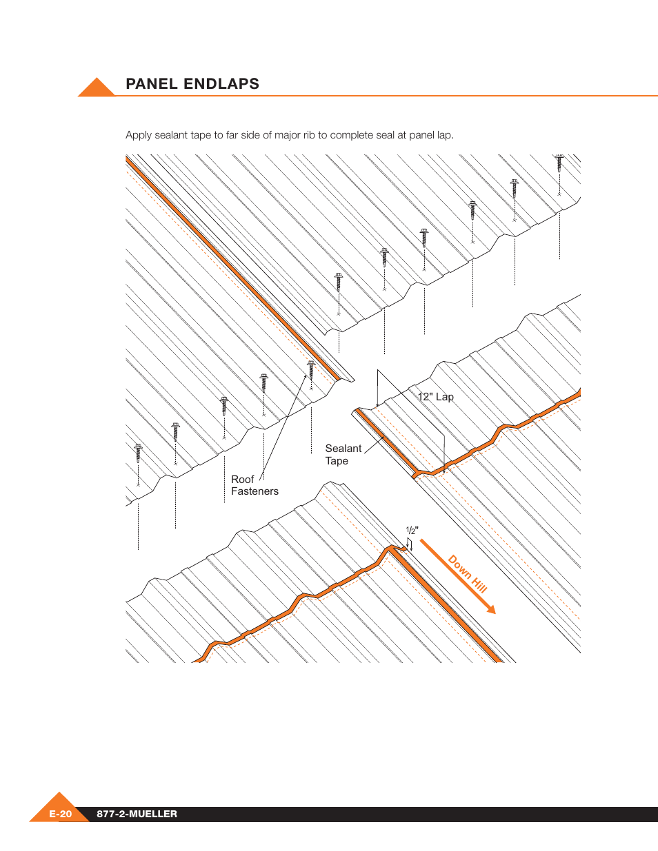 Panel endlaps | Mueller Pre-Fab User Manual | Page 66 / 112