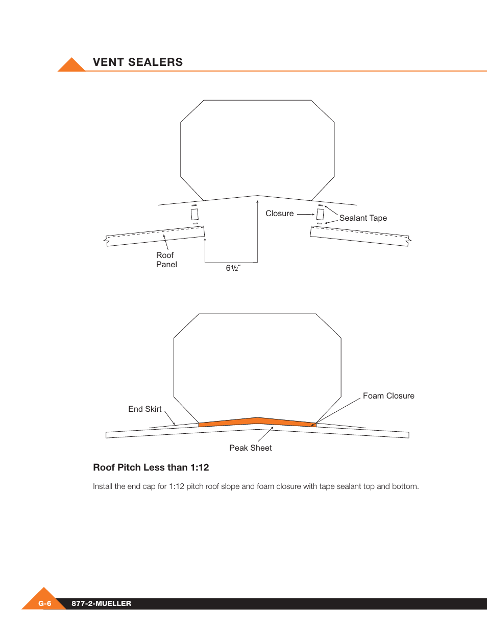Vent sealers | Mueller Pre-Fab User Manual | Page 98 / 112