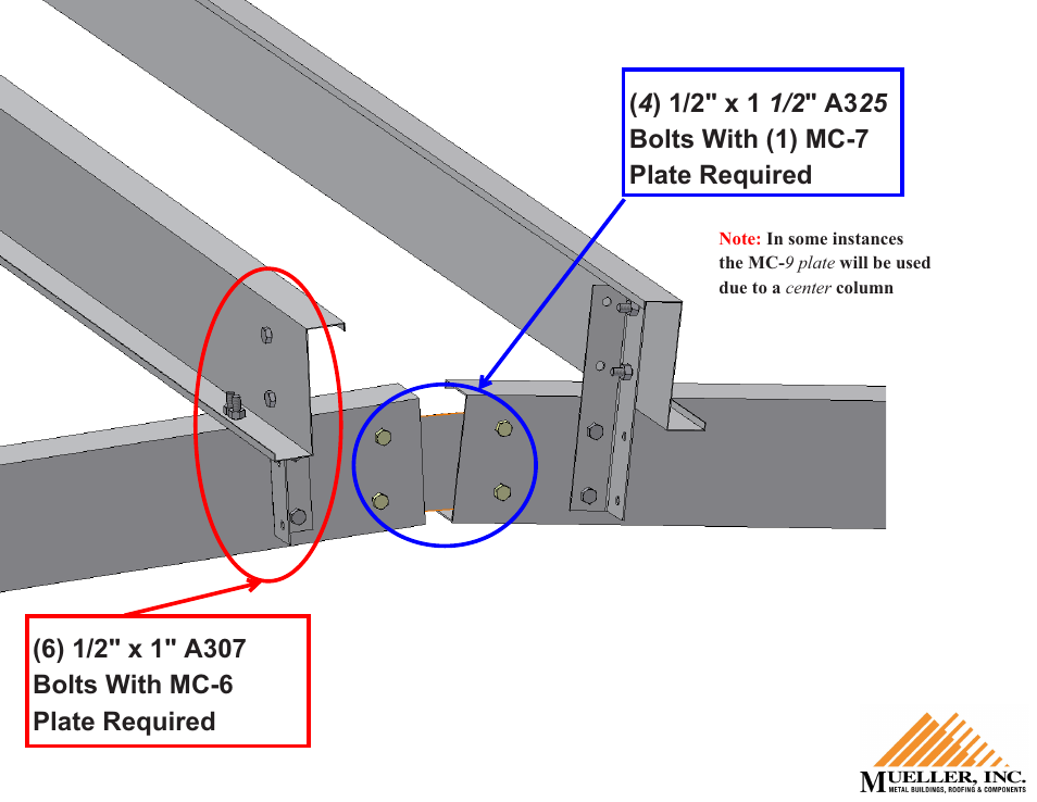 4d) peak connection | Mueller Cold Form Endwall User Manual | Page 6 / 11