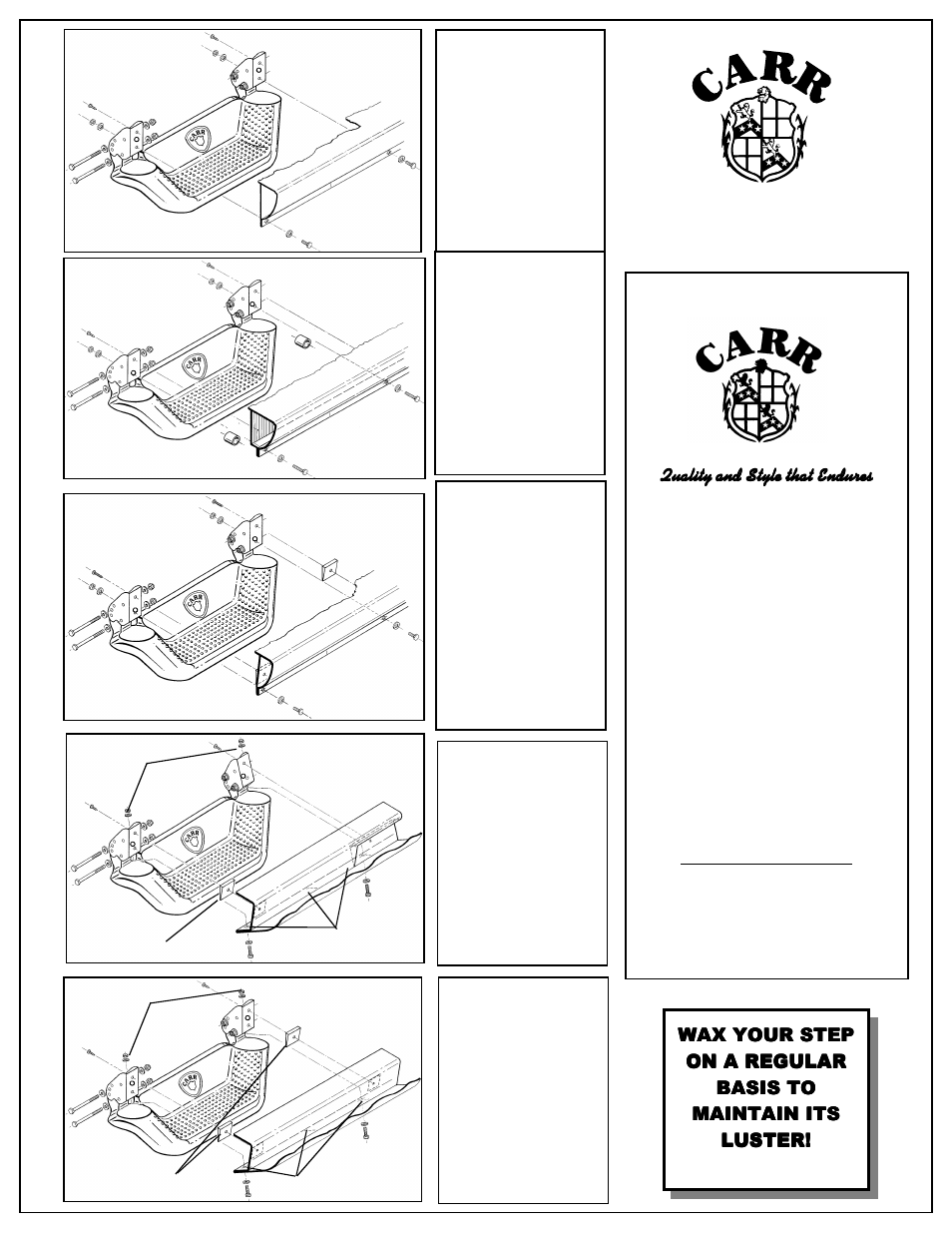 CARR 147021 GX2 Multi-Mount User Manual | 2 pages