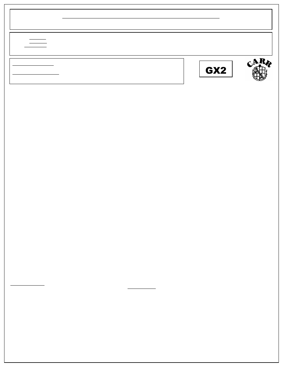 CARR 147021 GX2 Multi-Mount User Manual | Page 2 / 2