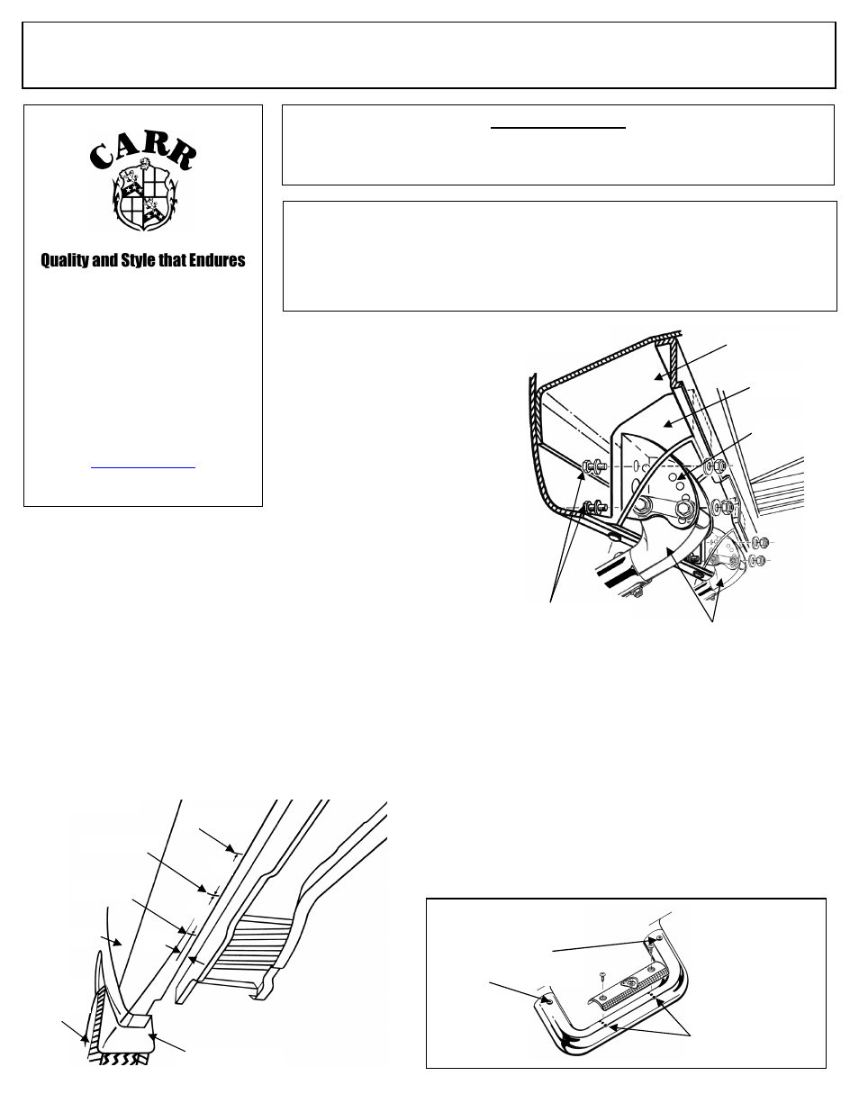 CARR 301891 HD 18” Tube Step User Manual | 2 pages