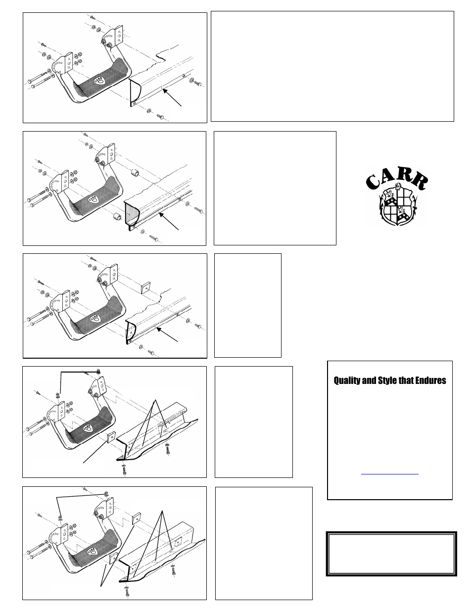 CARR 124034 Super Hoop Multi-Mount Step User Manual | 4 pages