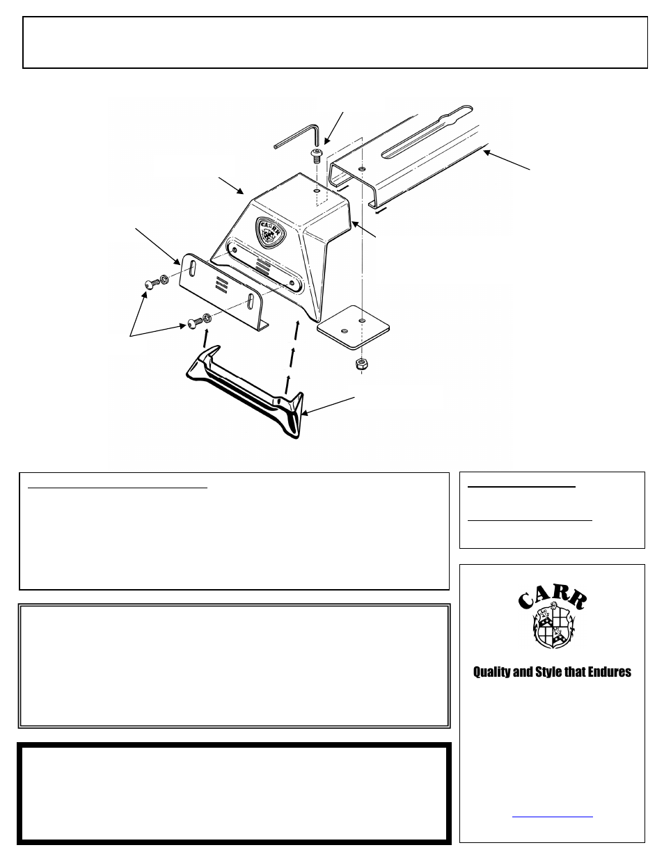 CARR 210504 Low-Profile Light Bar User Manual | 2 pages