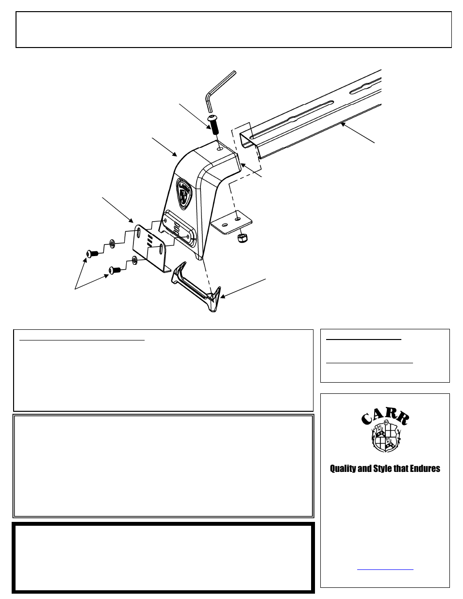 CARR 210704 M-Profile Light Bar User Manual | 2 pages