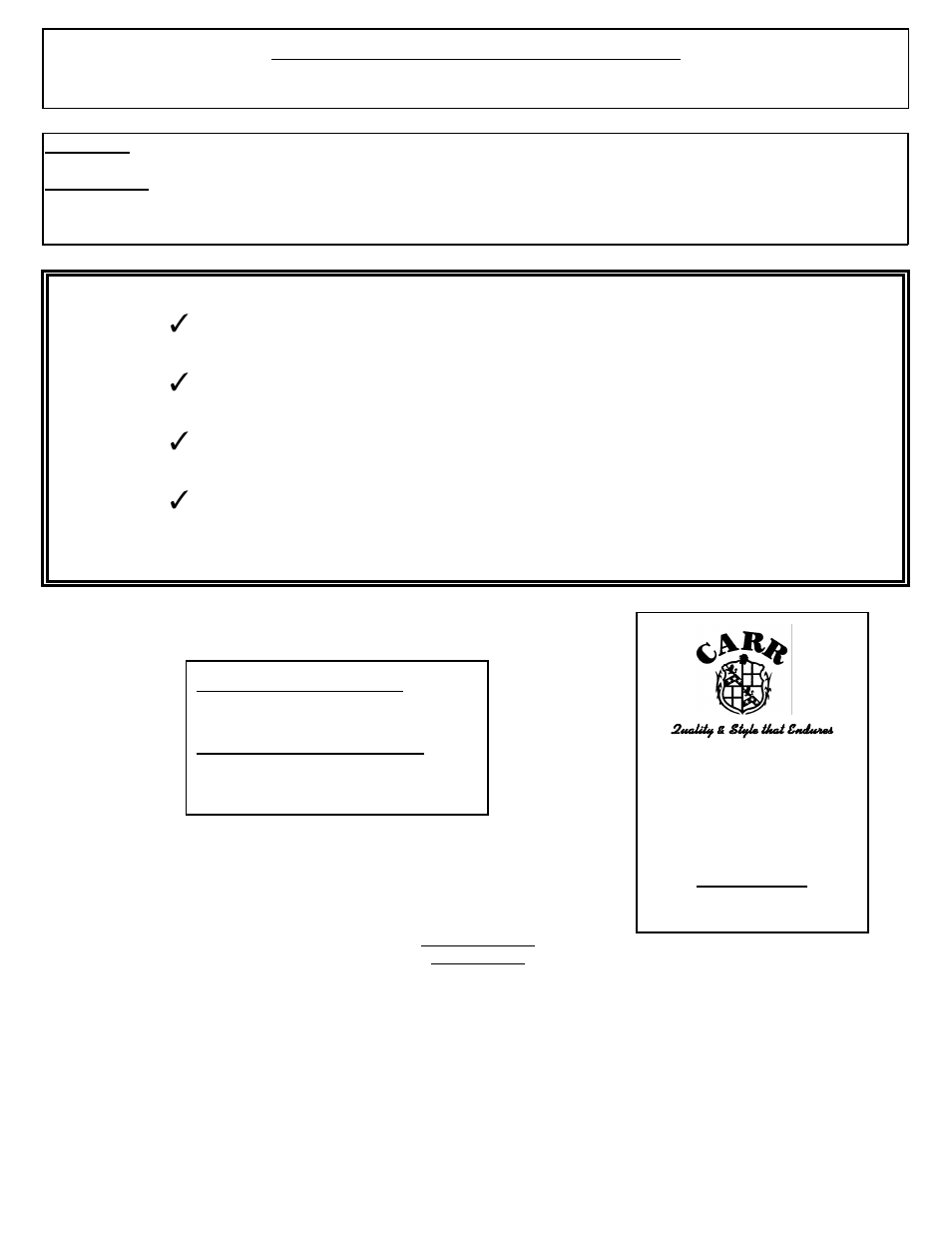 CARR 187332 Universal Hitch Step User Manual | 1 page
