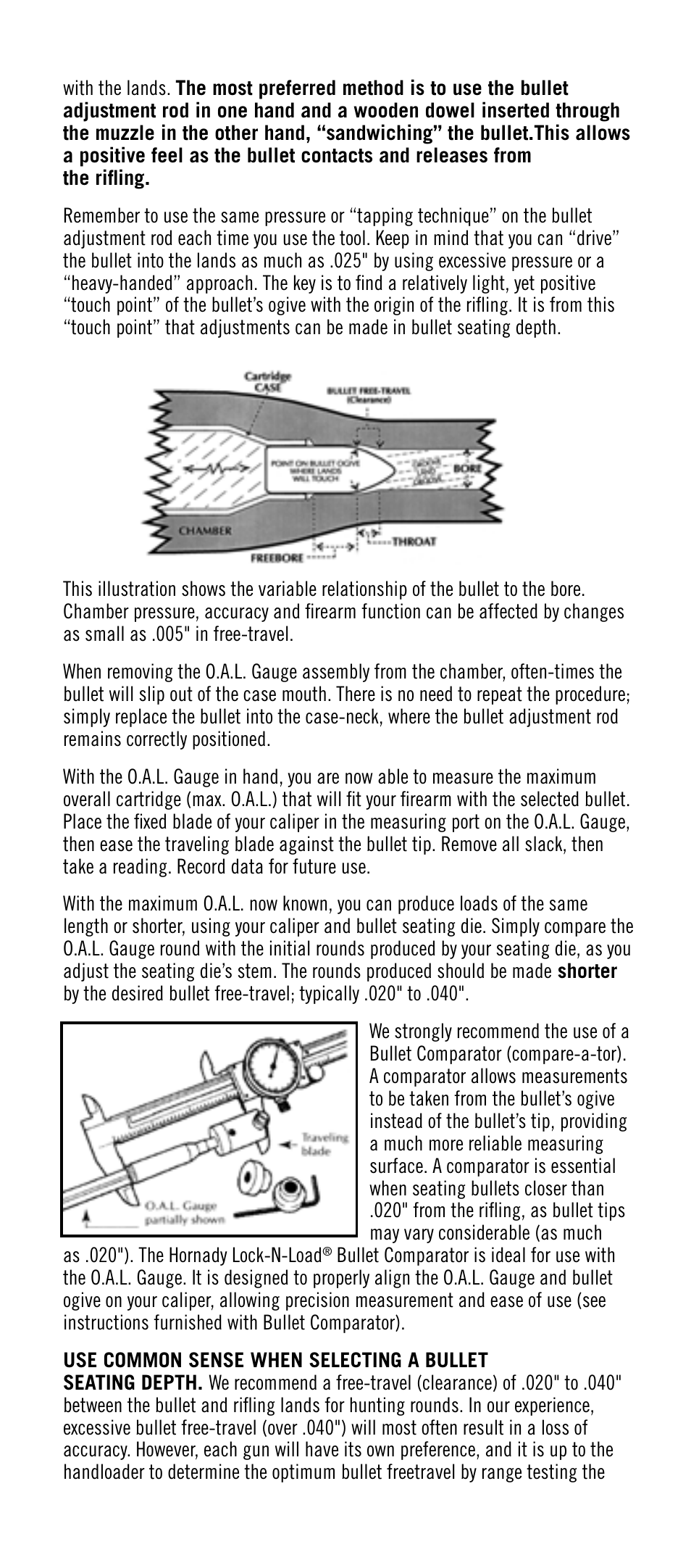 Hornady Lock-N-Load Overall Length (OAL) Gauges User Manual | Page 3 / 6