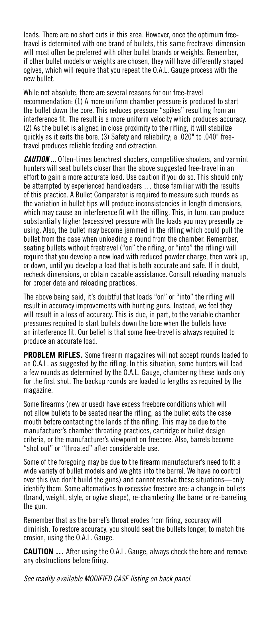 Hornady Lock-N-Load Overall Length (OAL) Gauges User Manual | Page 4 / 6