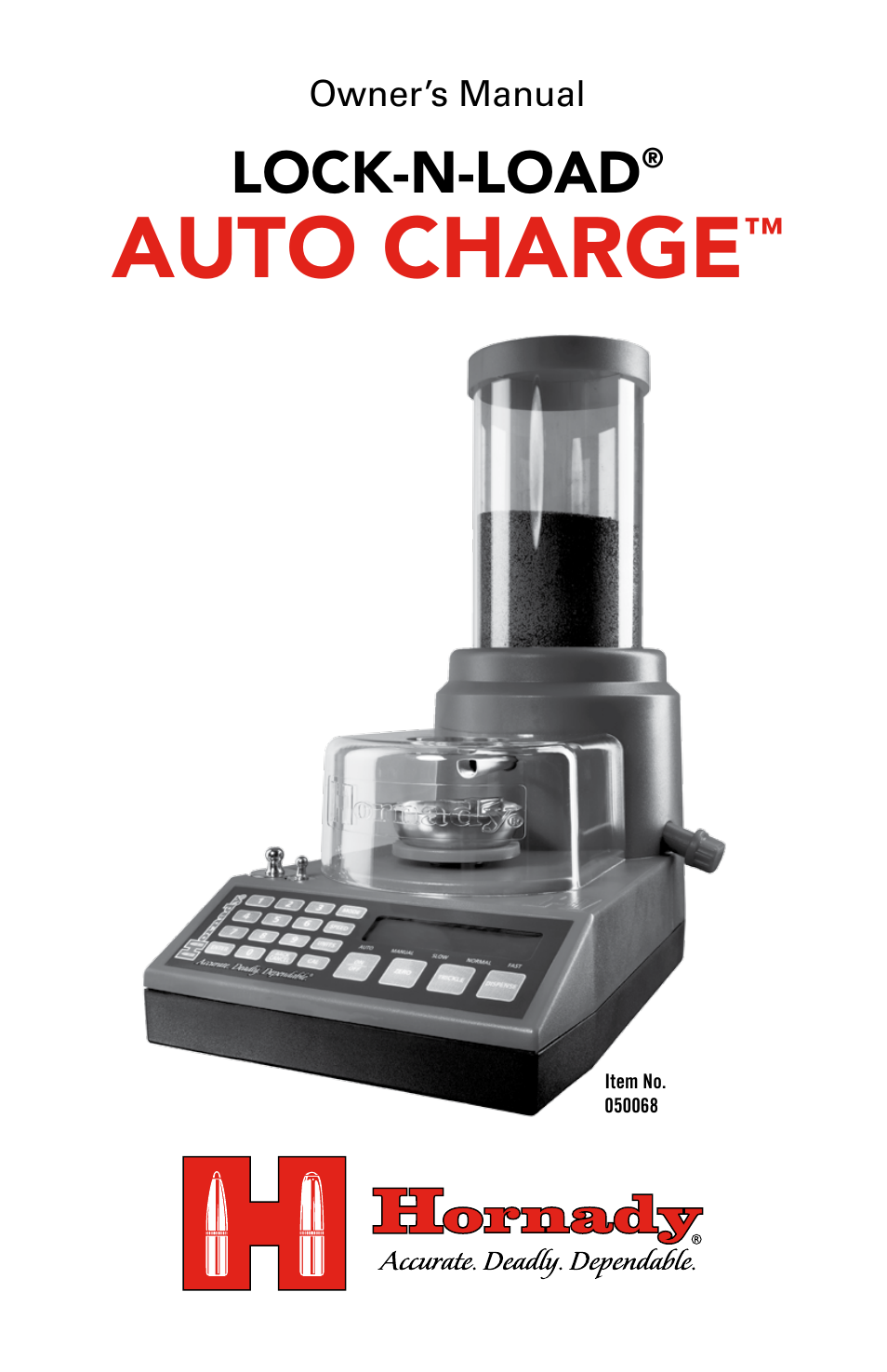 Hornady Lock-N-Load Auto Charge User Manual | 8 pages