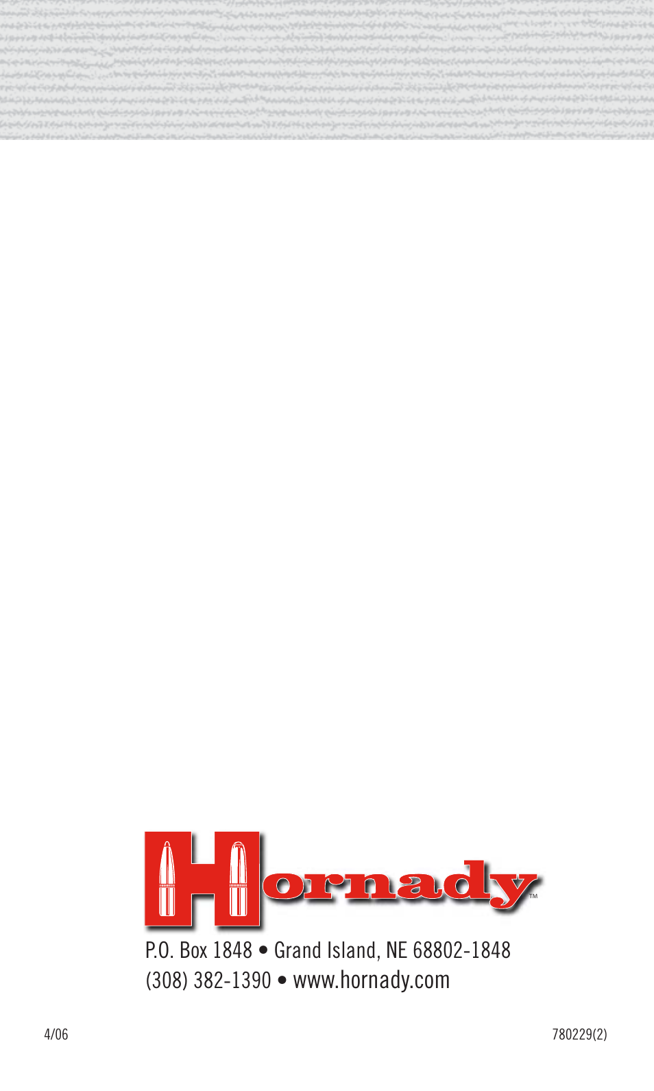 Lock-n-load, 50 cal. bmg, Reloading instructions | Hornady 50 Cal. BMG User Manual | Page 12 / 12