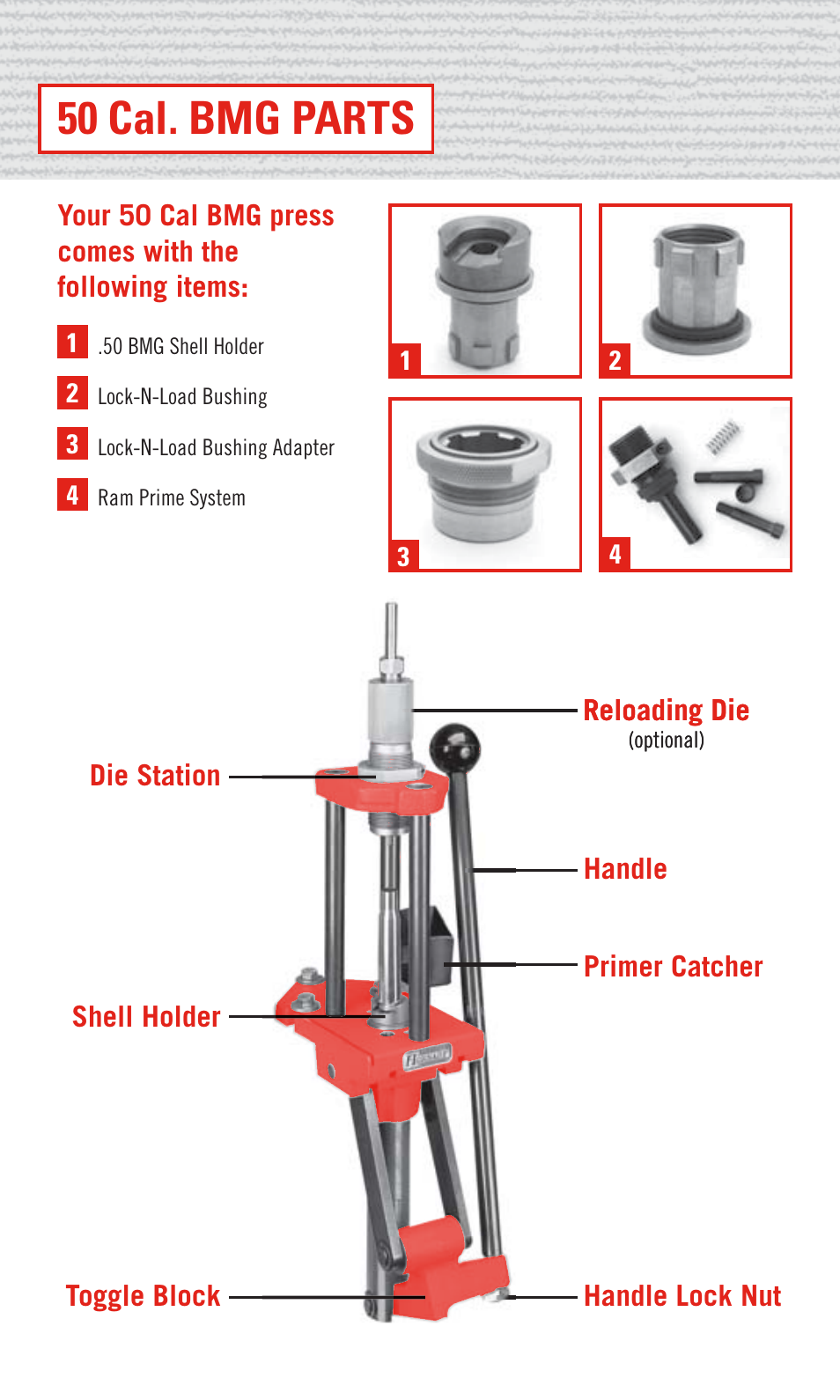 Installation, Introduction warning hornady warranty registration, Before reloading | Safety, Product warranty, Guidelines, 50 cal. bmg parts, No risk lifetime warranty, General, Loading data | Hornady 50 Cal. BMG User Manual | Page 4 / 12
