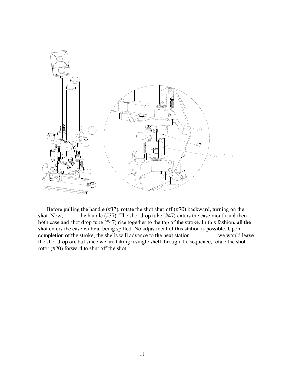 Step 6: station five (shot drop) | Hornady 366 AP Loader User Manual | Page 11 / 23