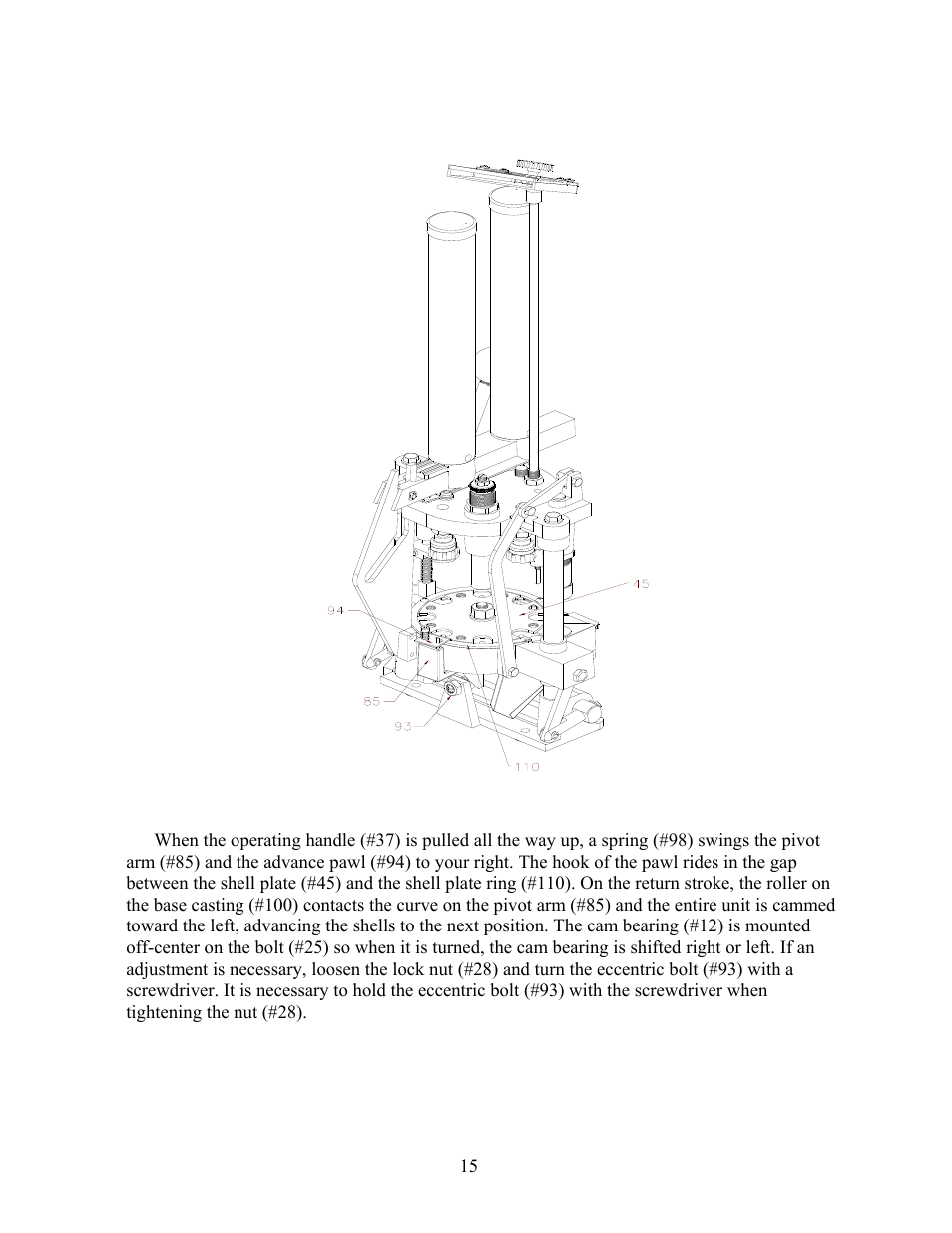 Adjustment of auto advance | Hornady 366 AP Loader User Manual | Page 15 / 23