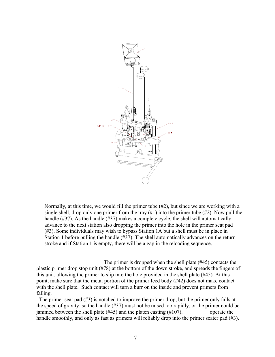 Step 2: station one (de-prime only) | Hornady 366 AP Loader User Manual | Page 7 / 23