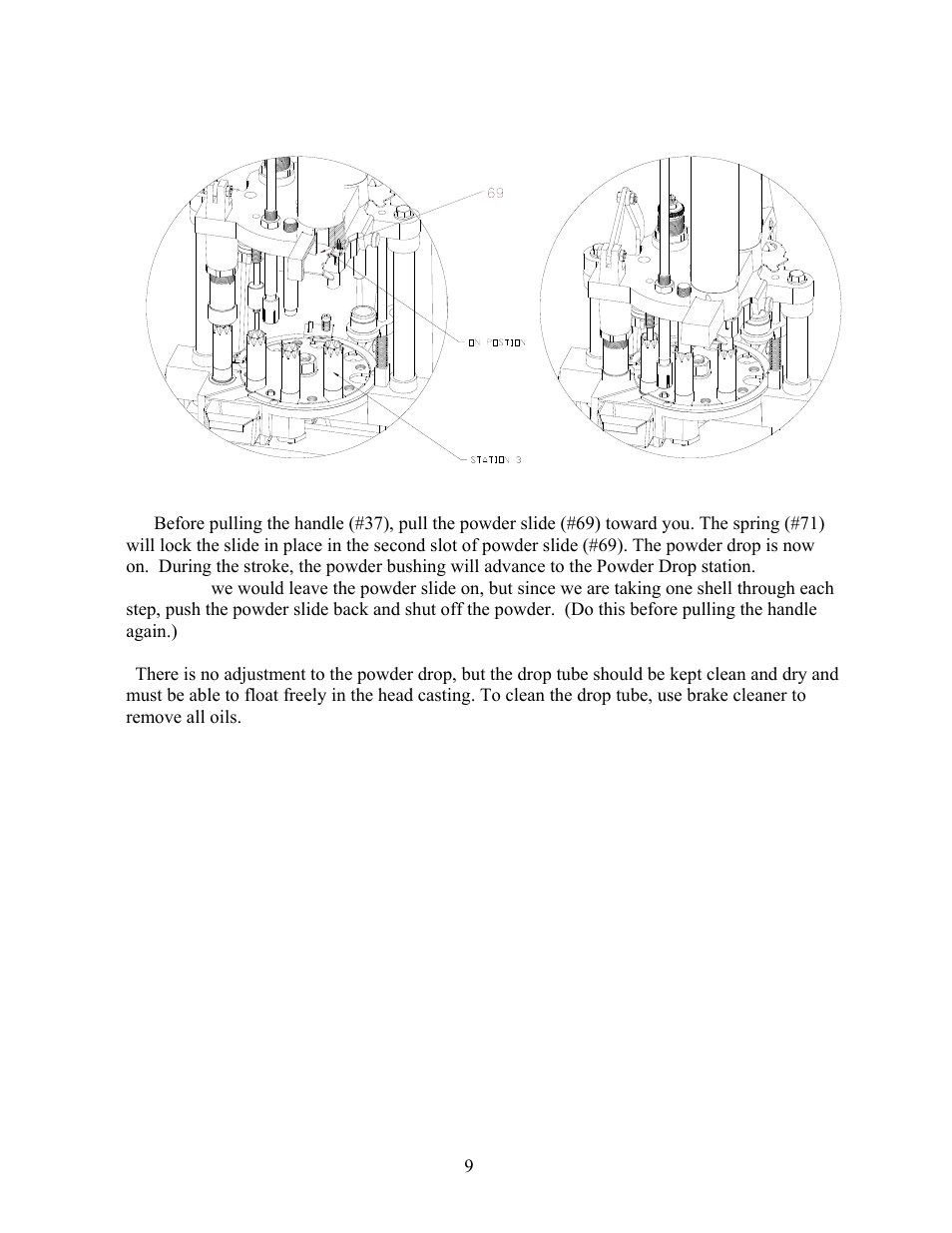 Step 4: station three (drop powder) | Hornady 366 AP Loader User Manual | Page 9 / 23