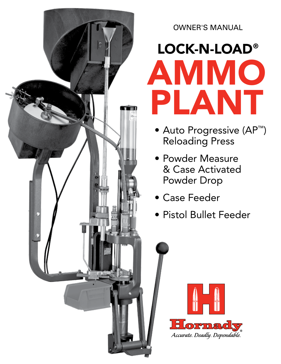 Hornady Lock-N-Load Ammo Plant User Manual | 56 pages
