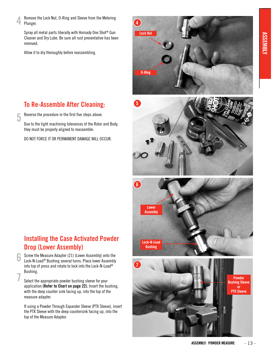Assembl y | Hornady Lock-N-Load AP User Manual | Page 13 / 32