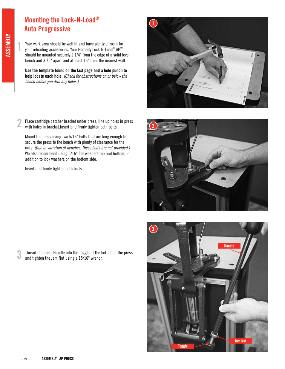 Mounting the lock-n-load, Auto progressive | Hornady Lock-N-Load AP User Manual | Page 6 / 32