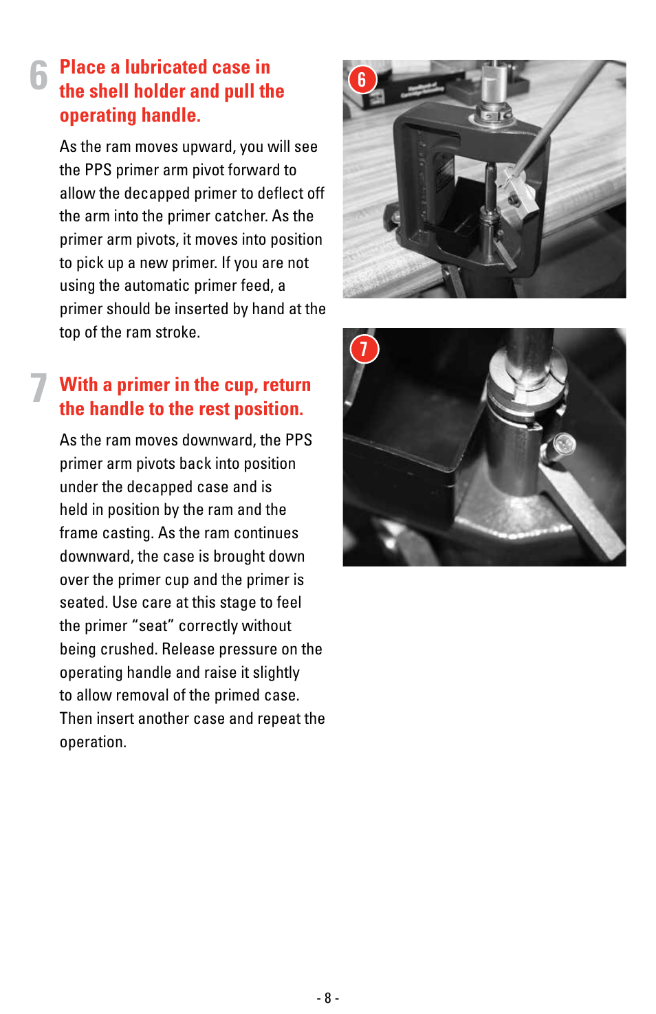 Hornady Lock-N-Load Classic Press User Manual | Page 8 / 12
