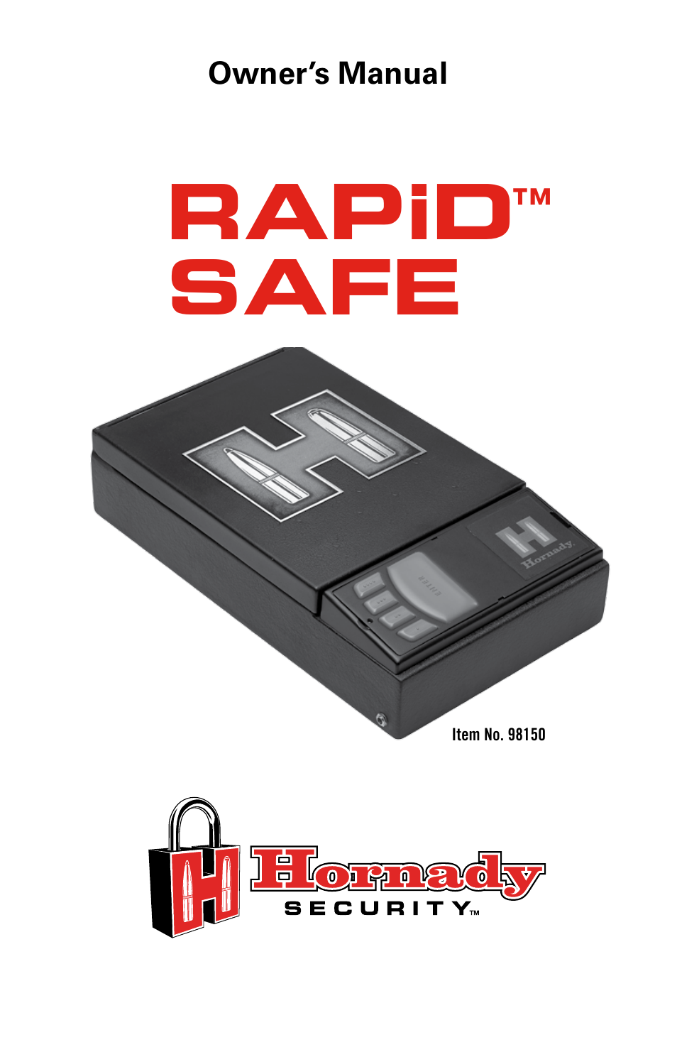 Hornady RAPid Safe User Manual | 12 pages