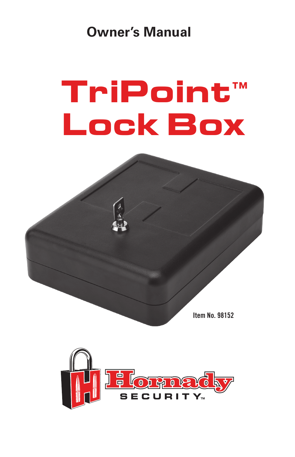 Hornady TriPoint Lock Box User Manual | 6 pages
