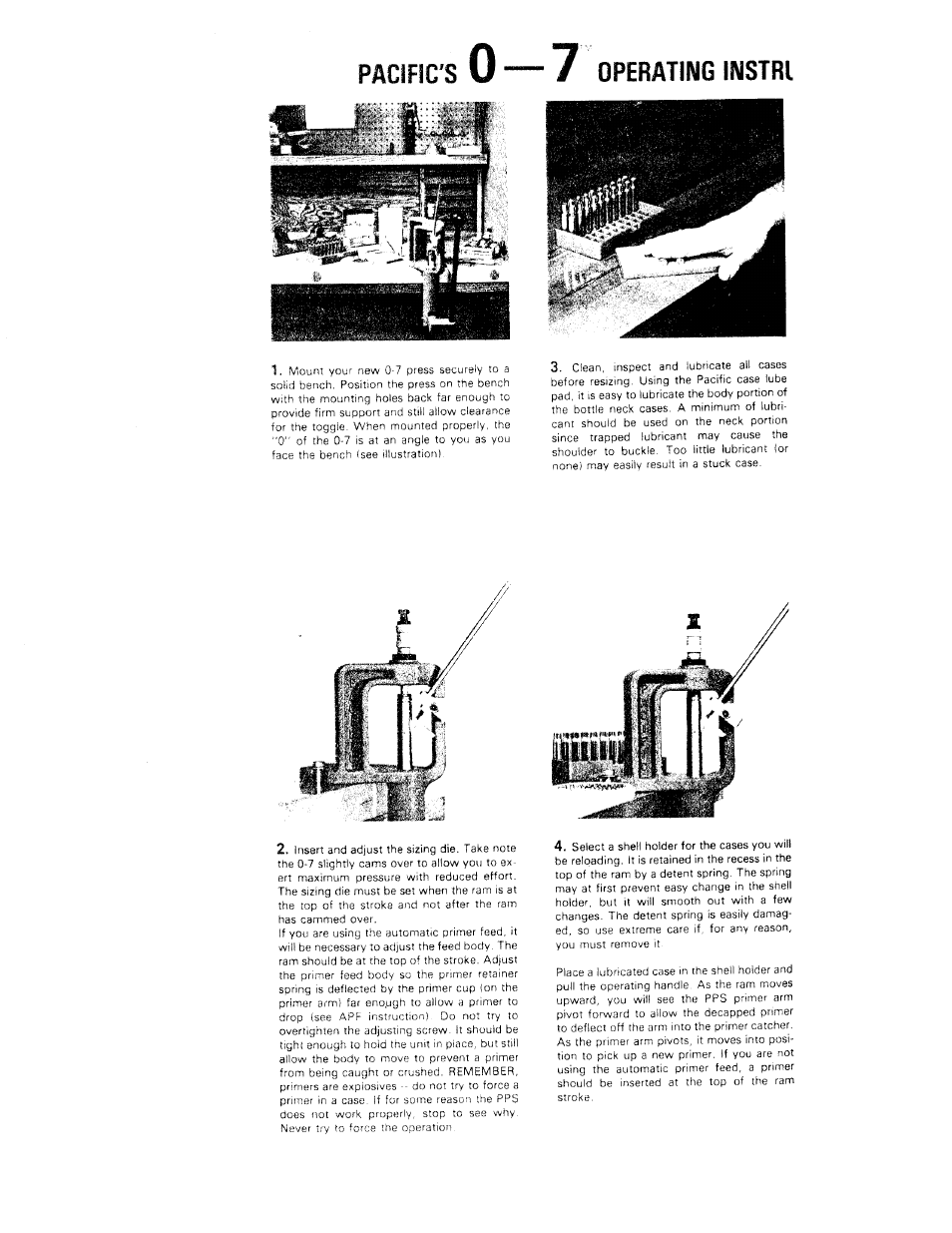 Hornady 0-7 Metallic Reloading Press User Manual | Page 2 / 4