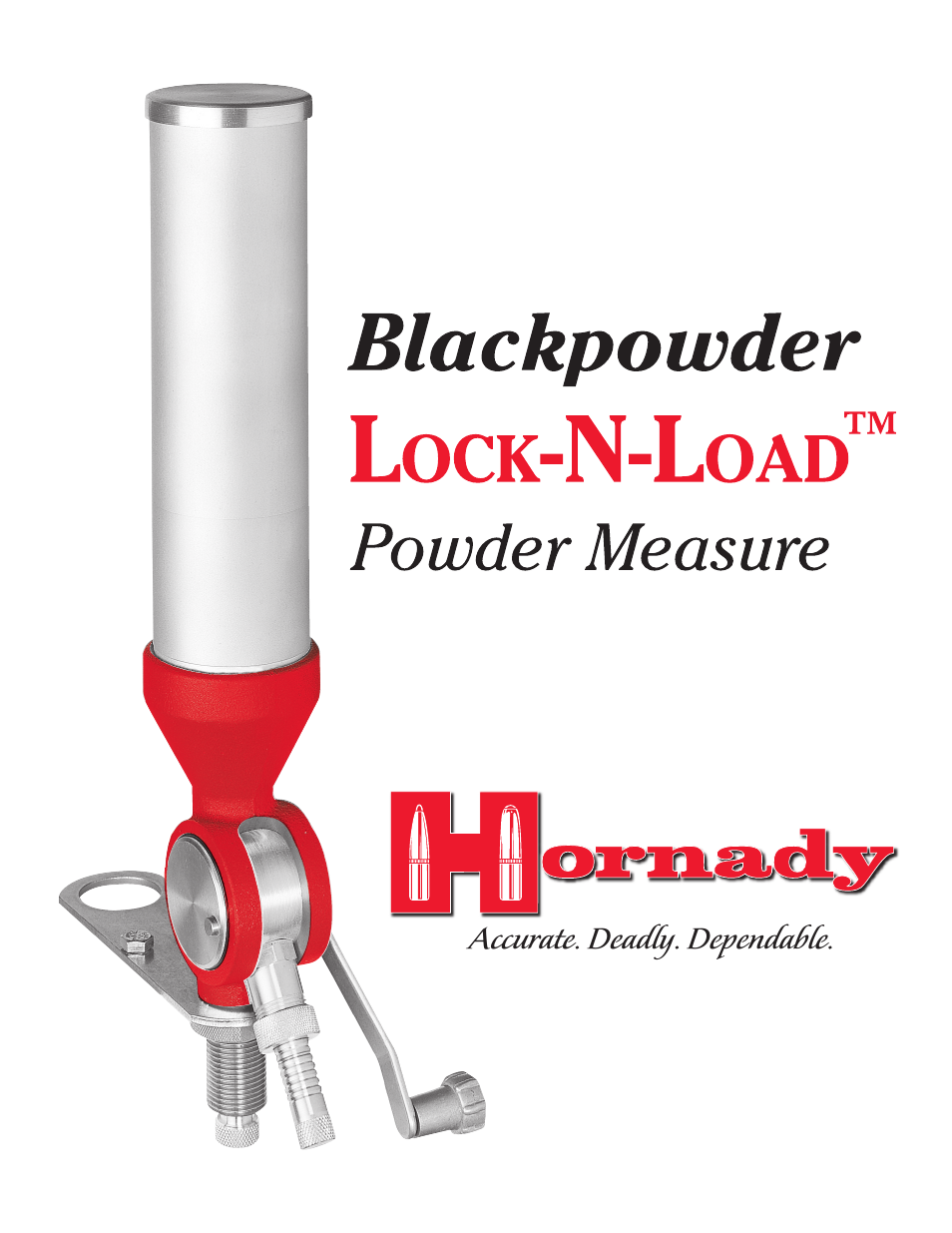 Hornady Blackpowder Lock-N-Load Powder Measure User Manual | 2 pages