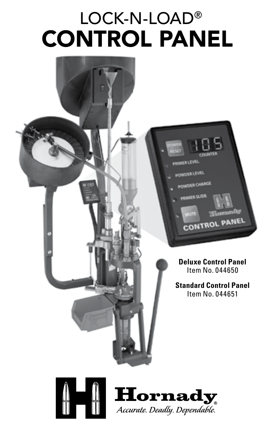 Hornady Lock-N-Load Control Panel User Manual | 8 pages