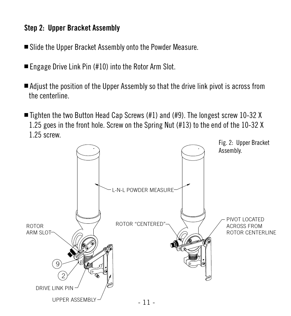Hornady Lock-N-Load Powder Measure with Case-Activated Powder Drop User Manual | Page 12 / 20