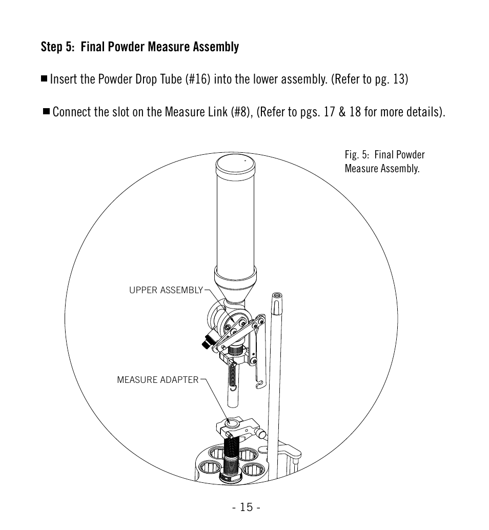 Hornady Lock-N-Load Powder Measure with Case-Activated Powder Drop User Manual | Page 16 / 20