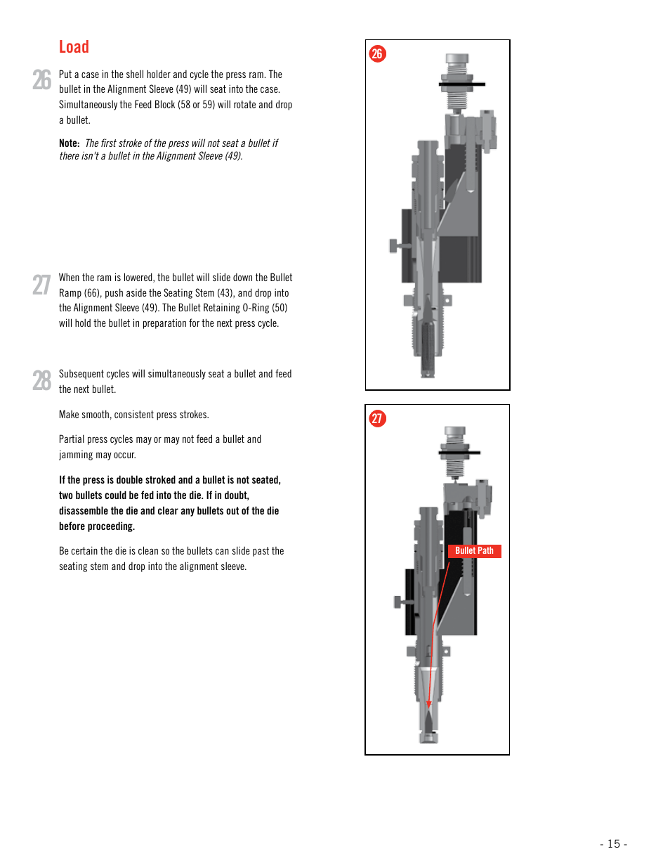 Load | Hornady Lock-N-Load Rifle Bullet Feeder User Manual | Page 15 / 20