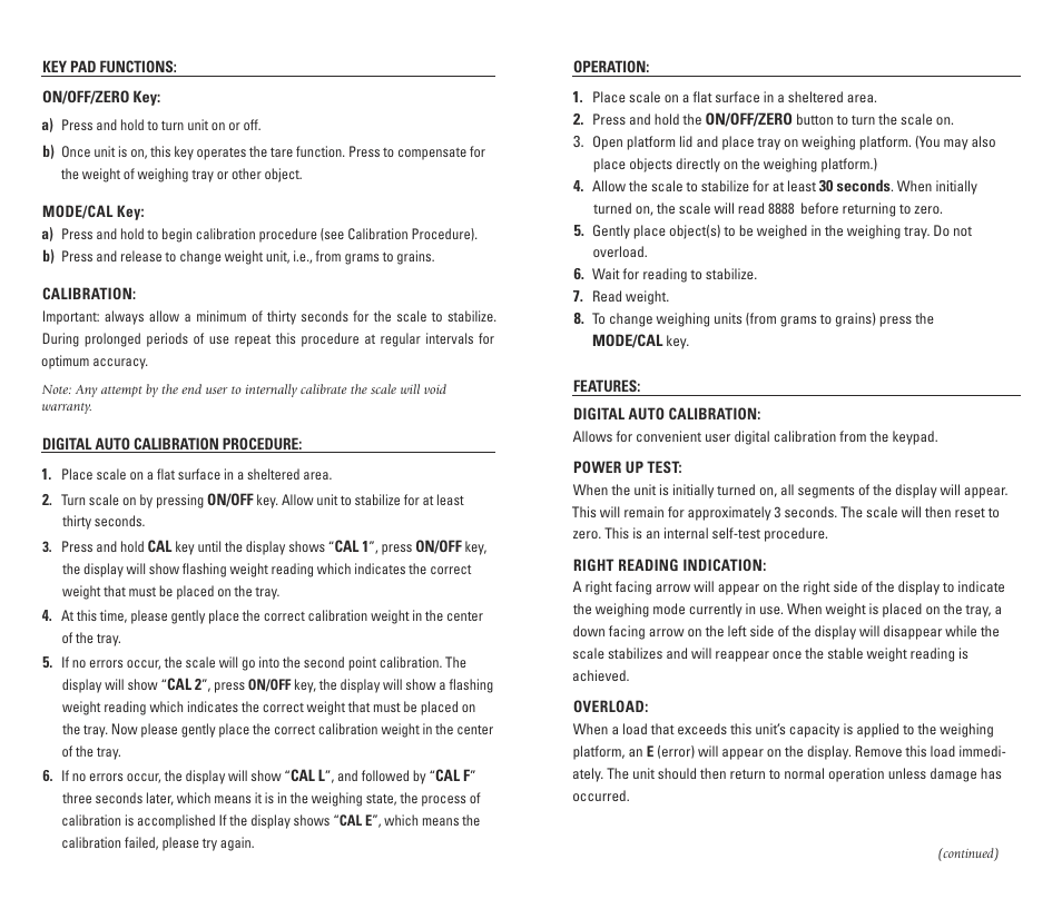 Hornady GS-1000 User Manual | Page 2 / 2