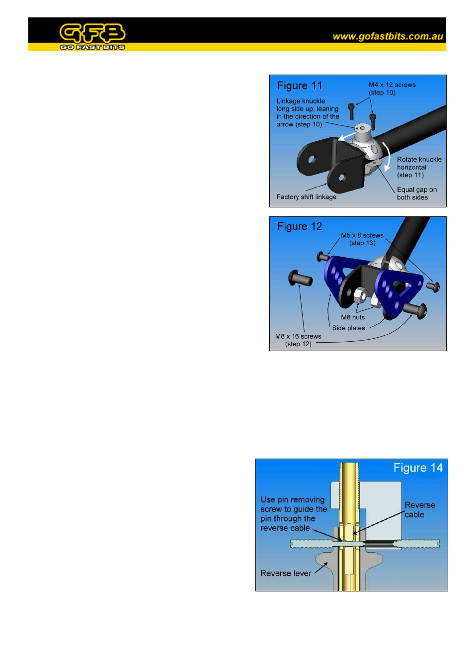GFB Short Shift Kit for STi 6 speed transmission (part 4002) User Manual | Page 3 / 4