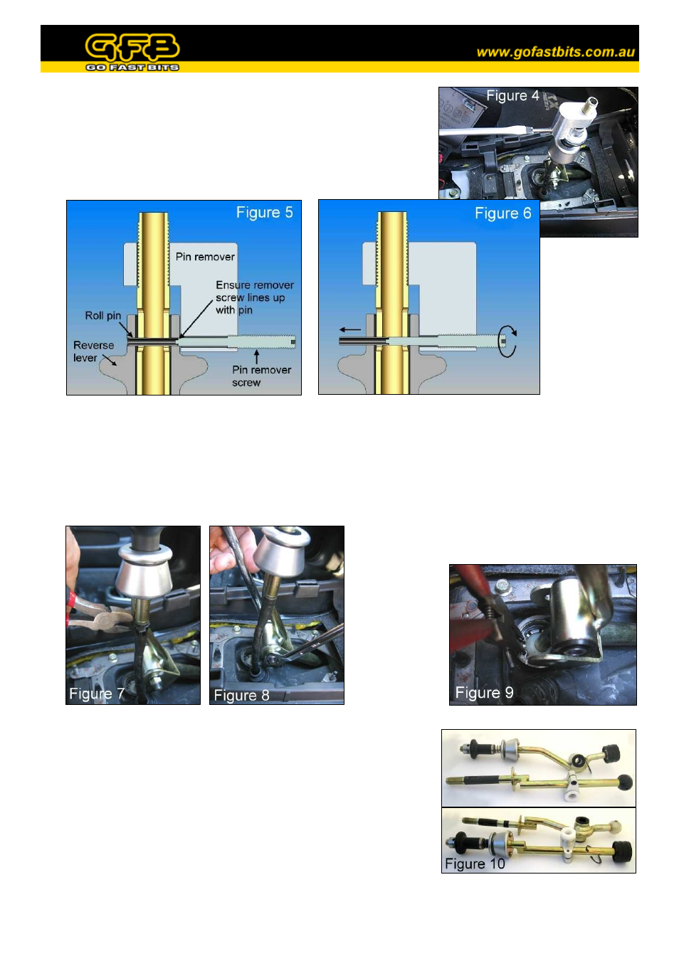 GFB Short Shift Basic Kit for STi 6 speed transmission (part 4003) User Manual | Page 2 / 4