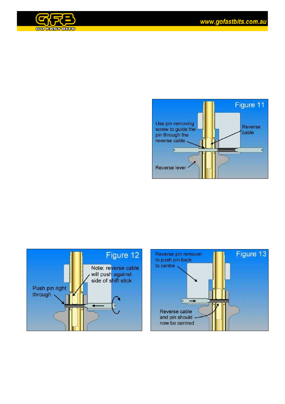 GFB Short Shift Basic Kit for STi 6 speed transmission (part 4003) User Manual | Page 3 / 4