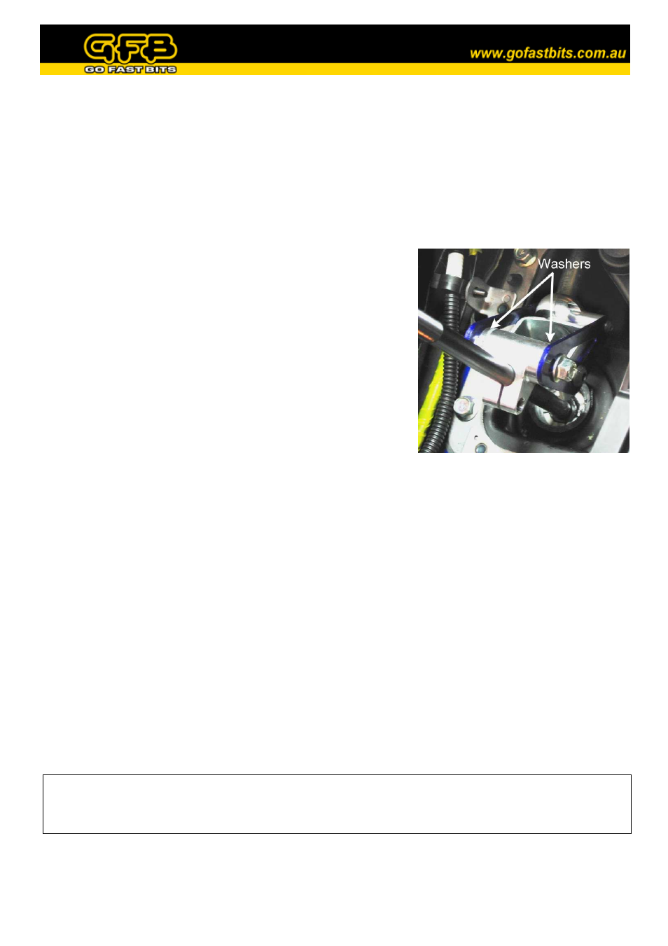 GFB Short Shift Kit for MY08-on WRX (part 4005) User Manual | Page 3 / 3