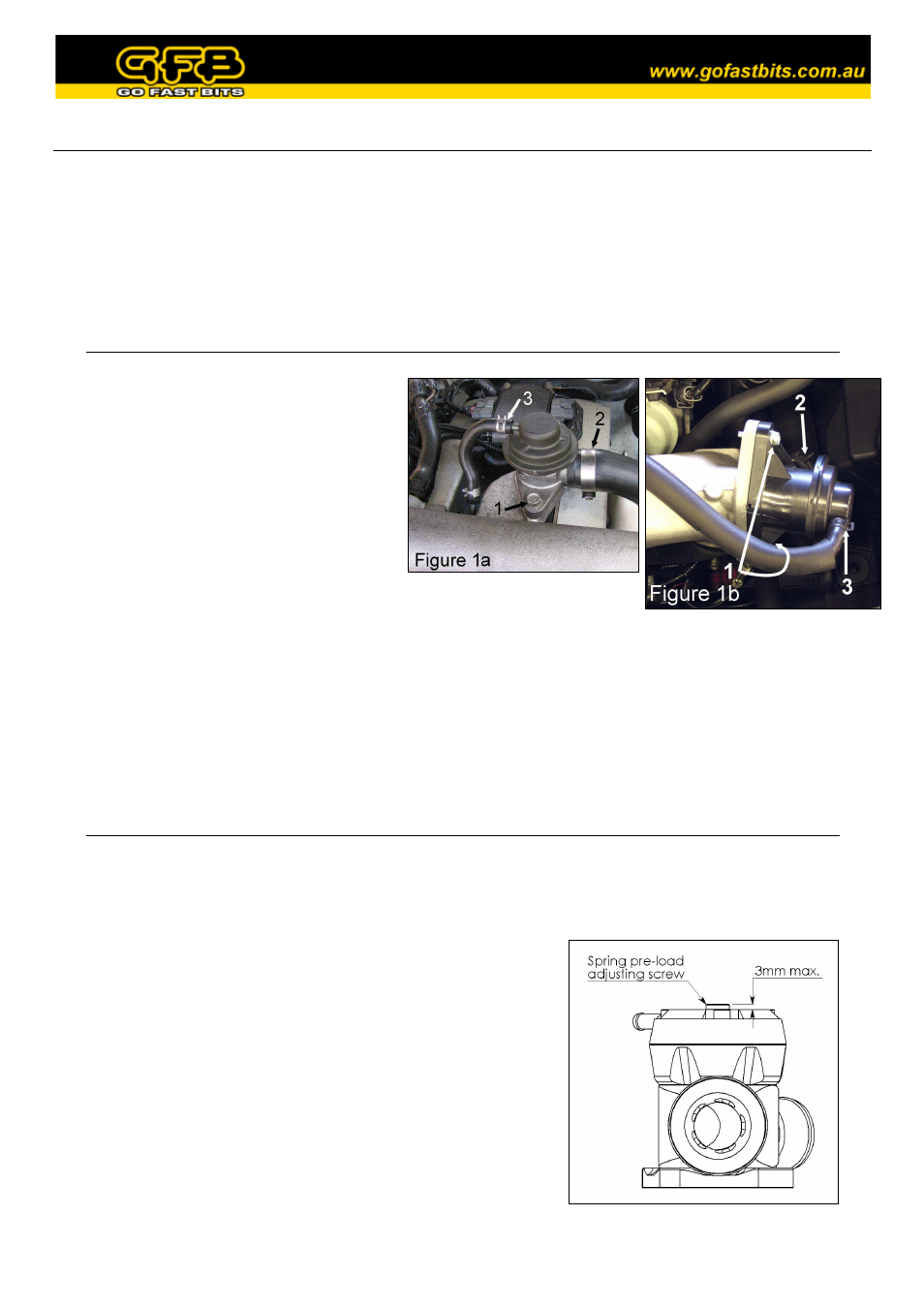 Spring adjustment | GFB Respons TMS Valve (part T9002) User Manual | Page 2 / 4