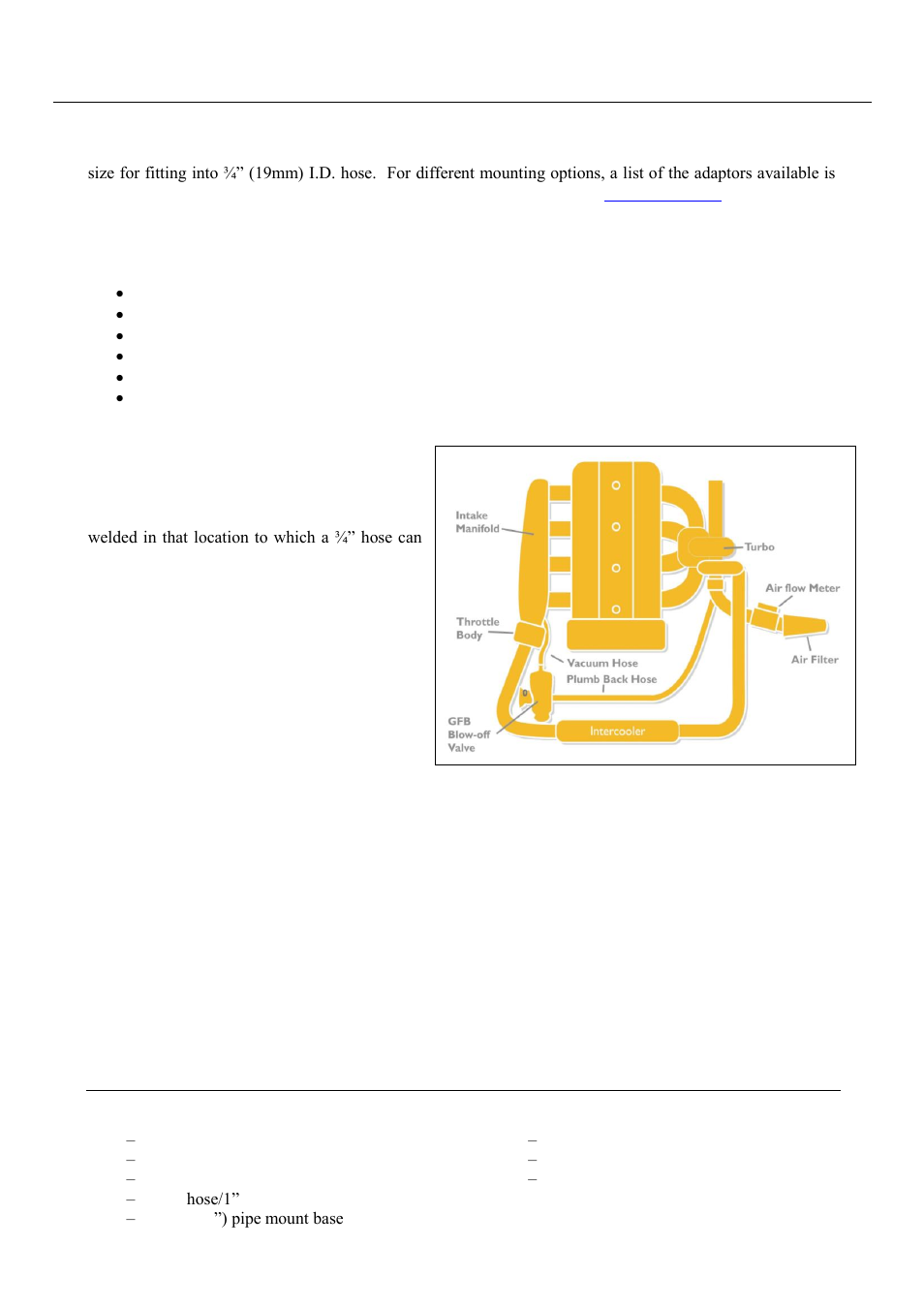 Installing the blow-off valve, Adaptors available | GFB Deceptor Pro II (part T9520) User Manual | Page 2 / 4