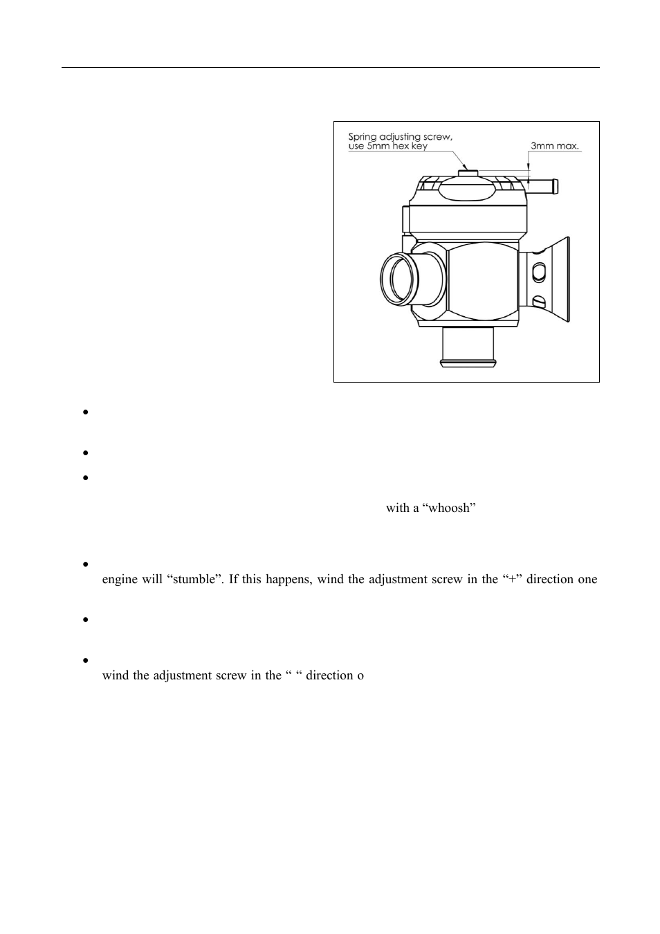 Spring adjustment | GFB Deceptor Pro II (part T9520) User Manual | Page 3 / 4