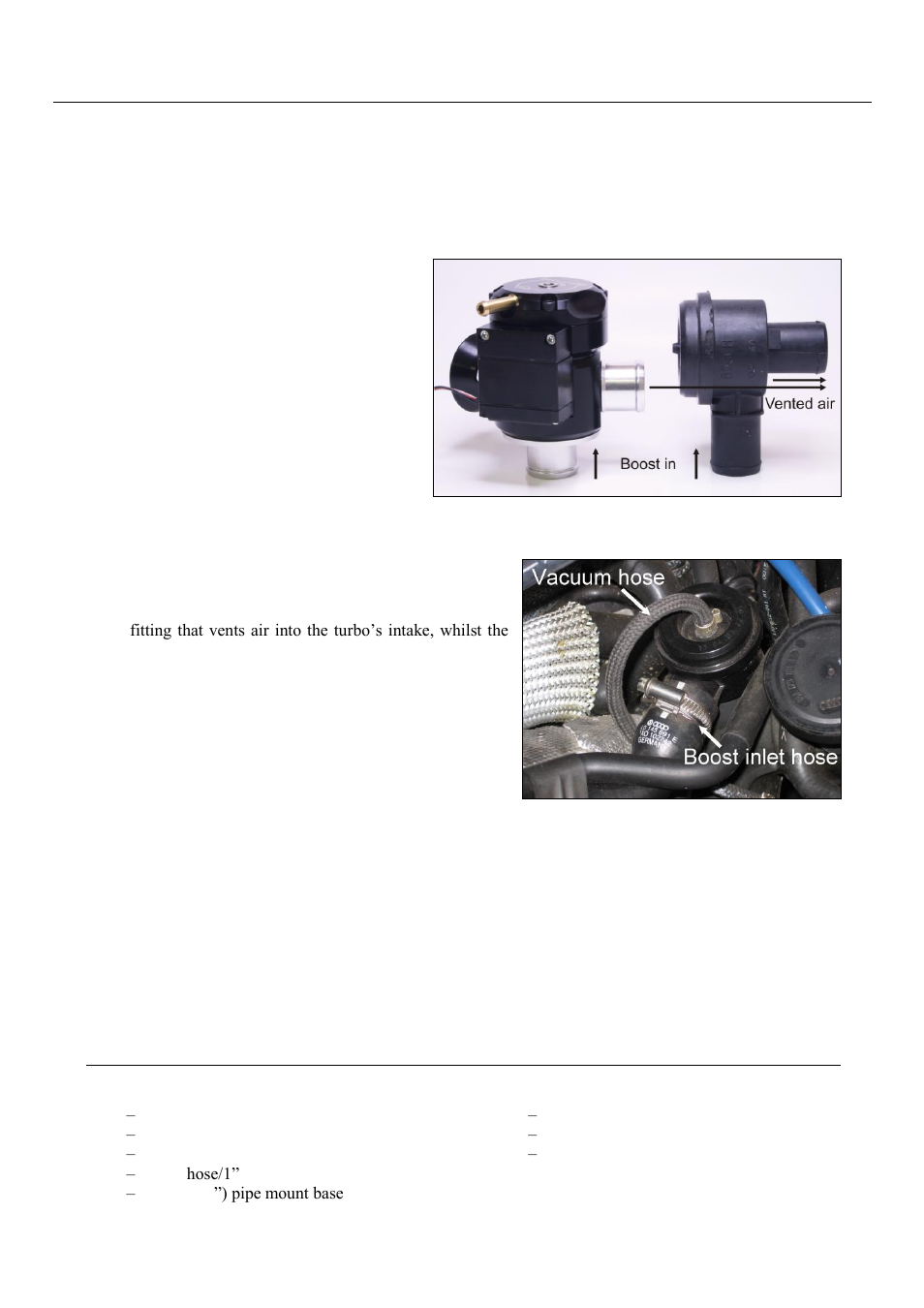 Installing the blow-off valve, Adaptors available | GFB Deceptor Pro II (part T9525) User Manual | Page 2 / 4