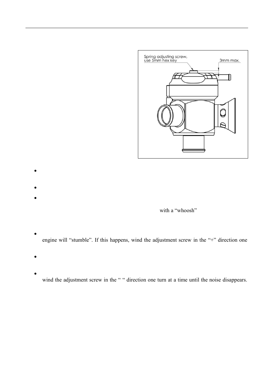 Spring adjustment | GFB Deceptor Pro II (part T9525) User Manual | Page 3 / 4