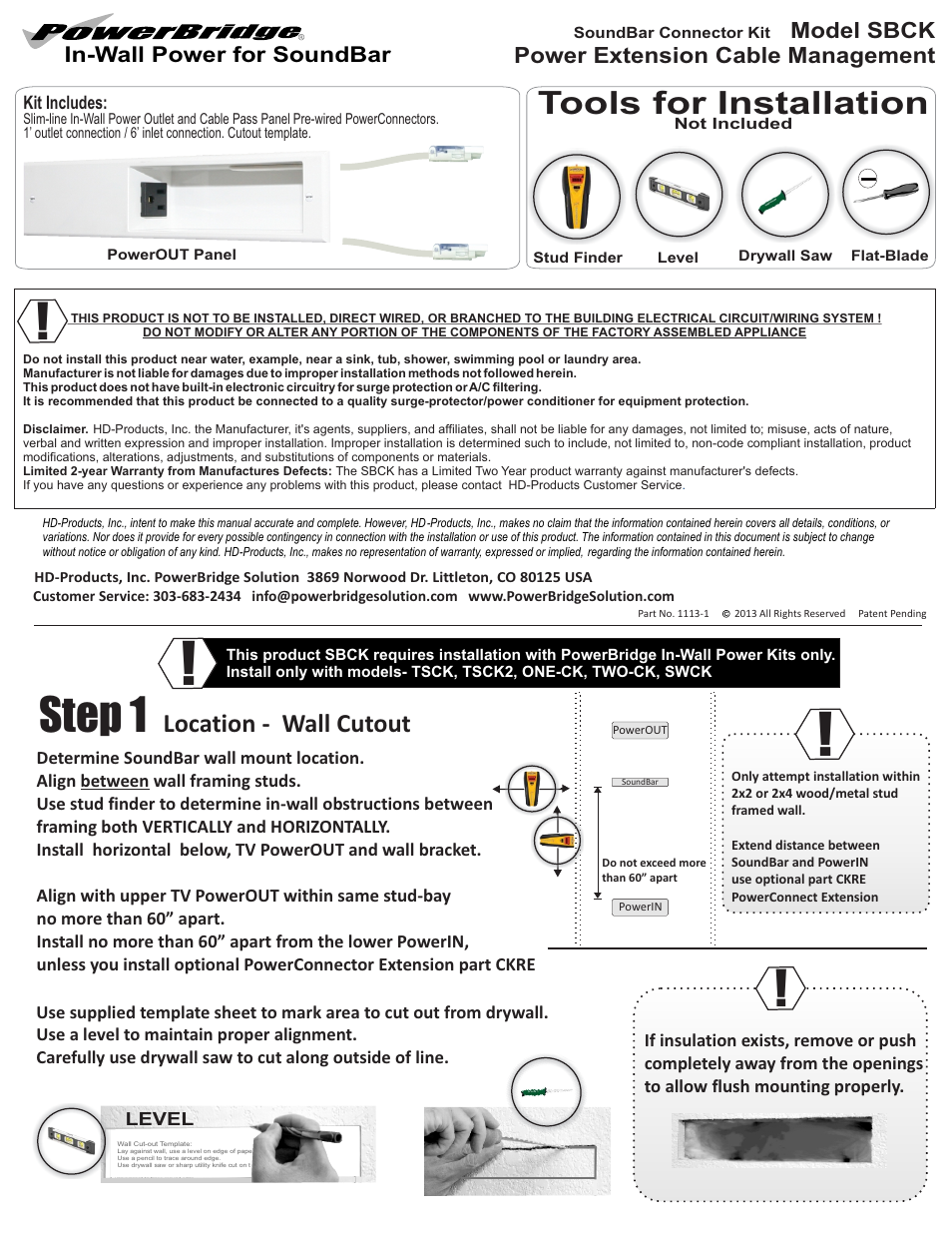 PowerBridge SBCK User Manual | 2 pages