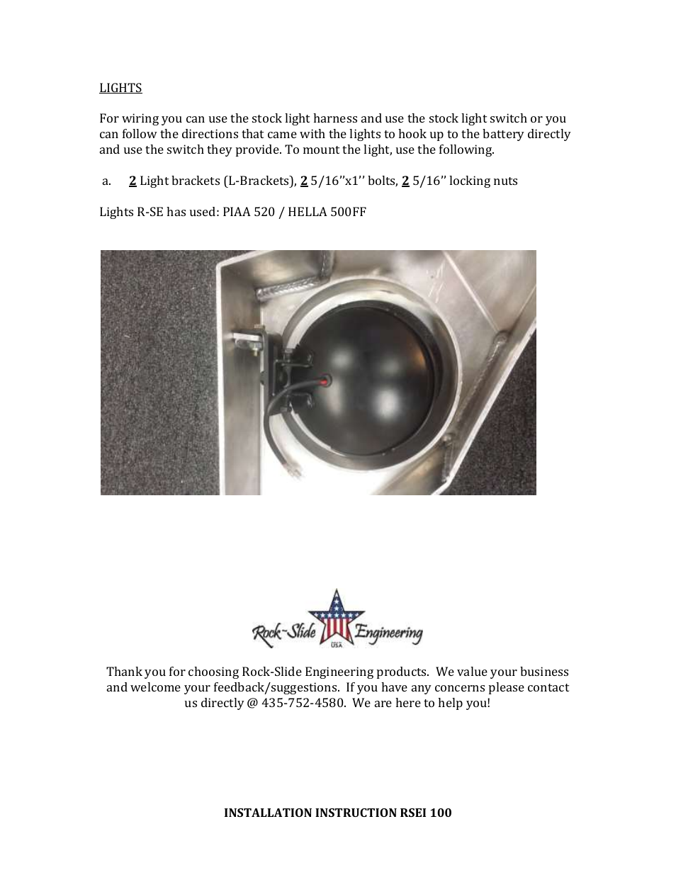 Rock-Slide Engineering RIGID SERIES FRONT BUMPER User Manual | Page 4 / 4