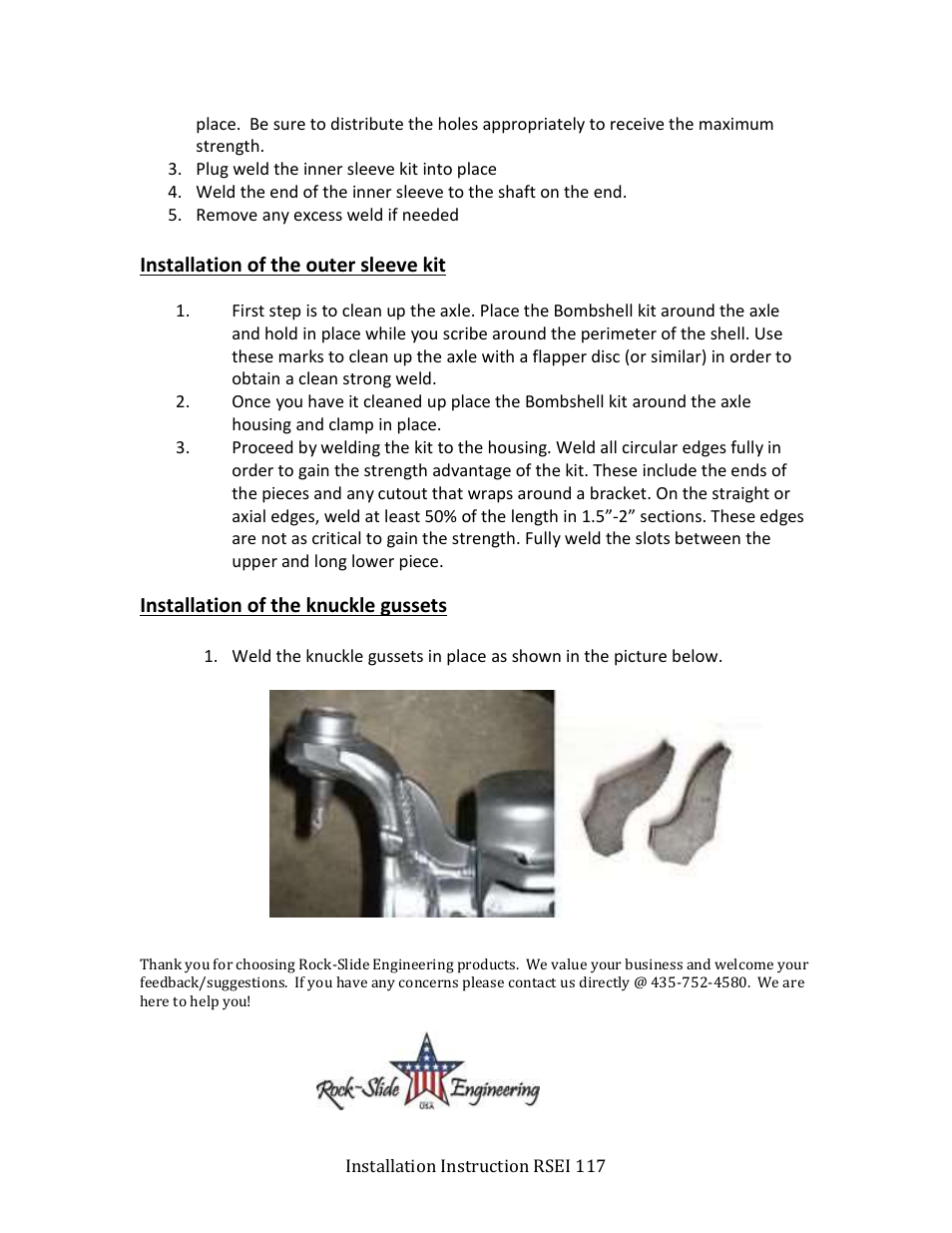 Rock-Slide Engineering R-SE JK BOMBSHELL KIT User Manual | Page 2 / 2