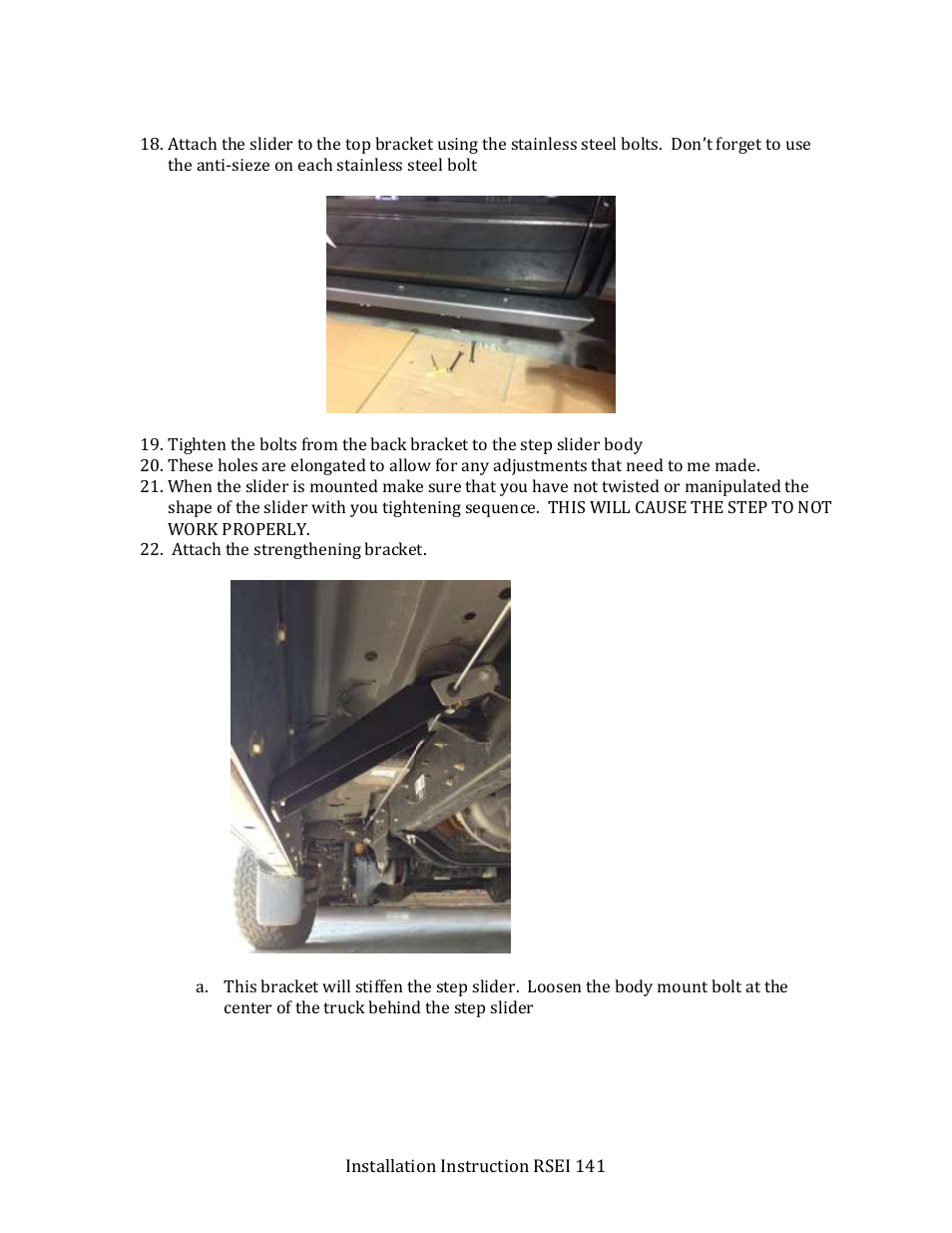 Rock-Slide Engineering Ford Super Duty Step Slider User Manual | Page 7 / 14