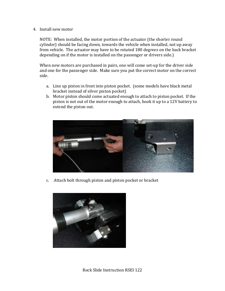 Rock-Slide Engineering STEP SLIDER MOTOR REPLACEMENT User Manual | Page 3 / 4