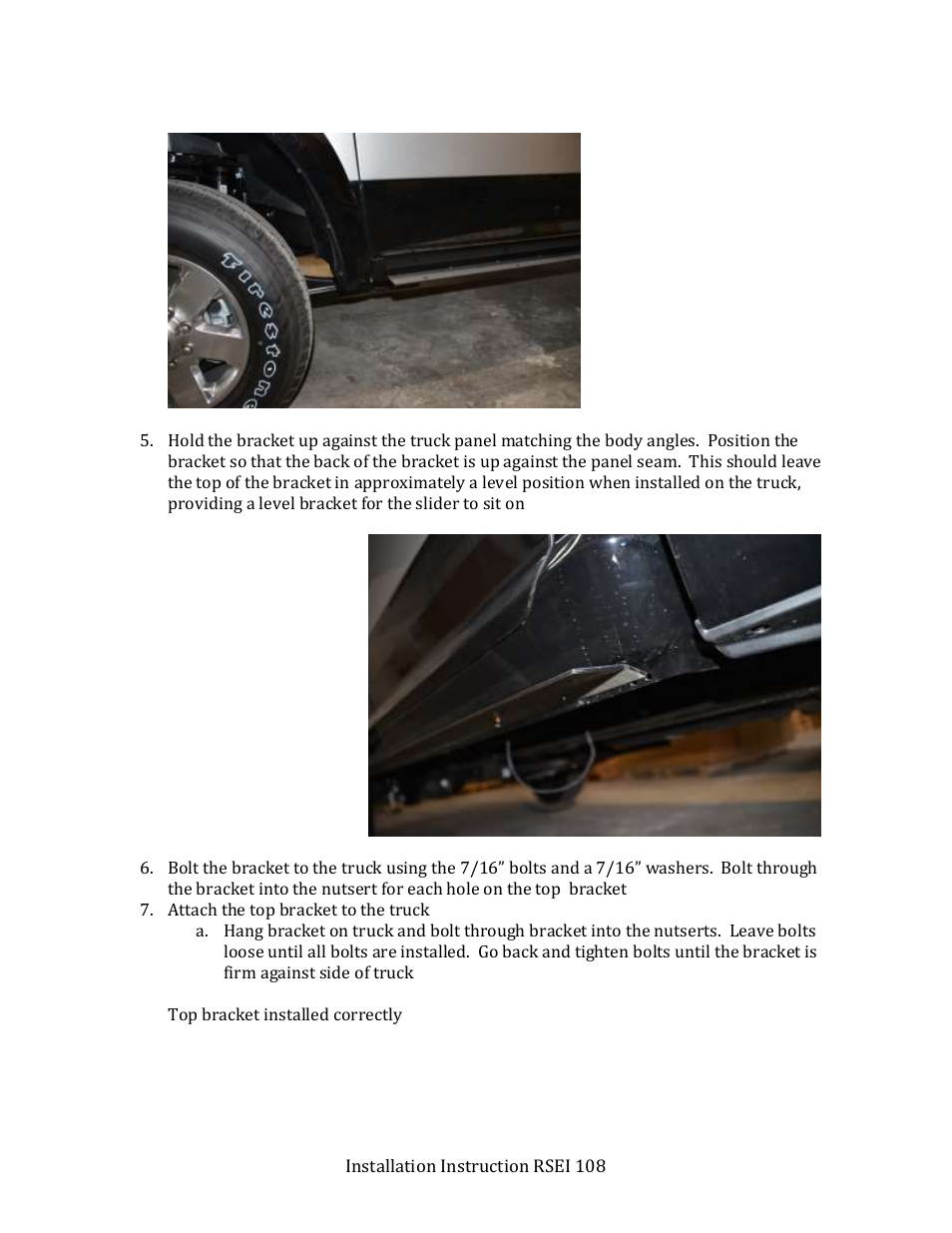 Rock-Slide Engineering RAM STEP SLIDER User Manual | Page 4 / 13